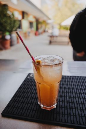 Getränk im Weingarten