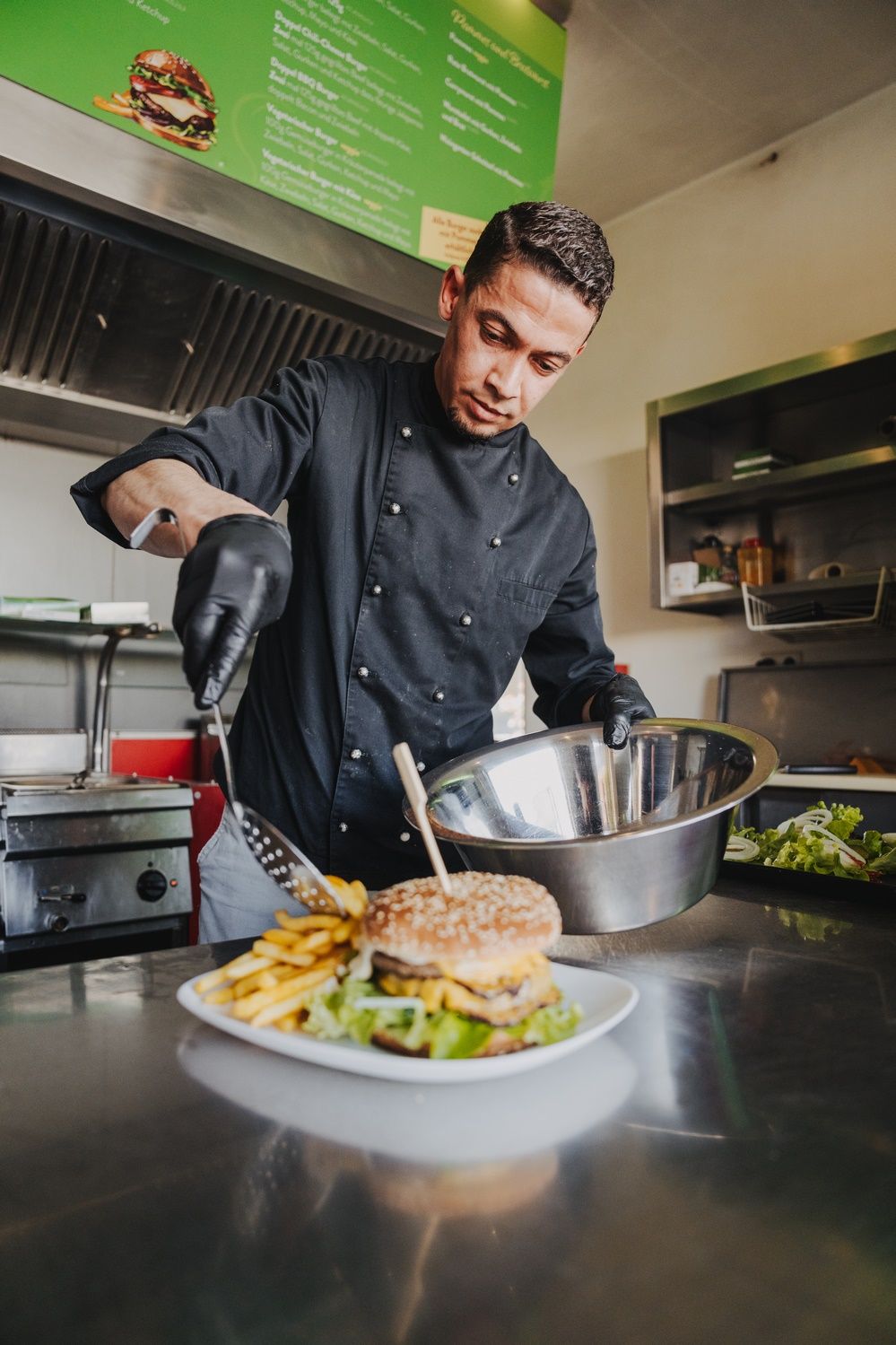 Essen Zubereitung im Weingarten